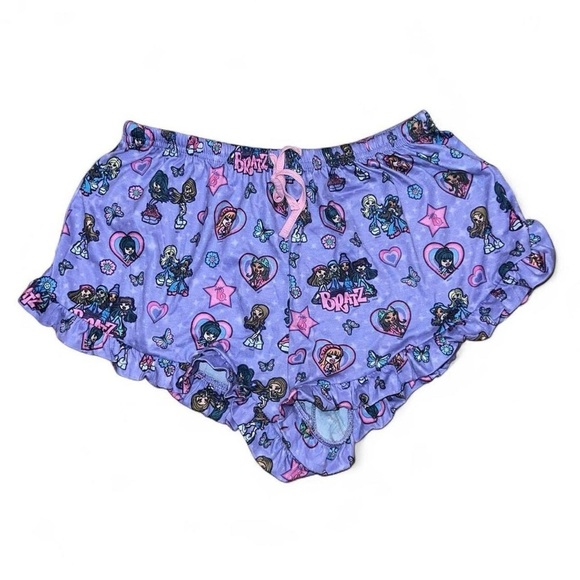Bratz Purple Ruffle Shorts - Picture 1 of 4